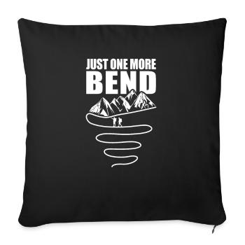 Juste une courbe de plus - Housse de coussin décorative 45 x 45 cm - noir - Devant