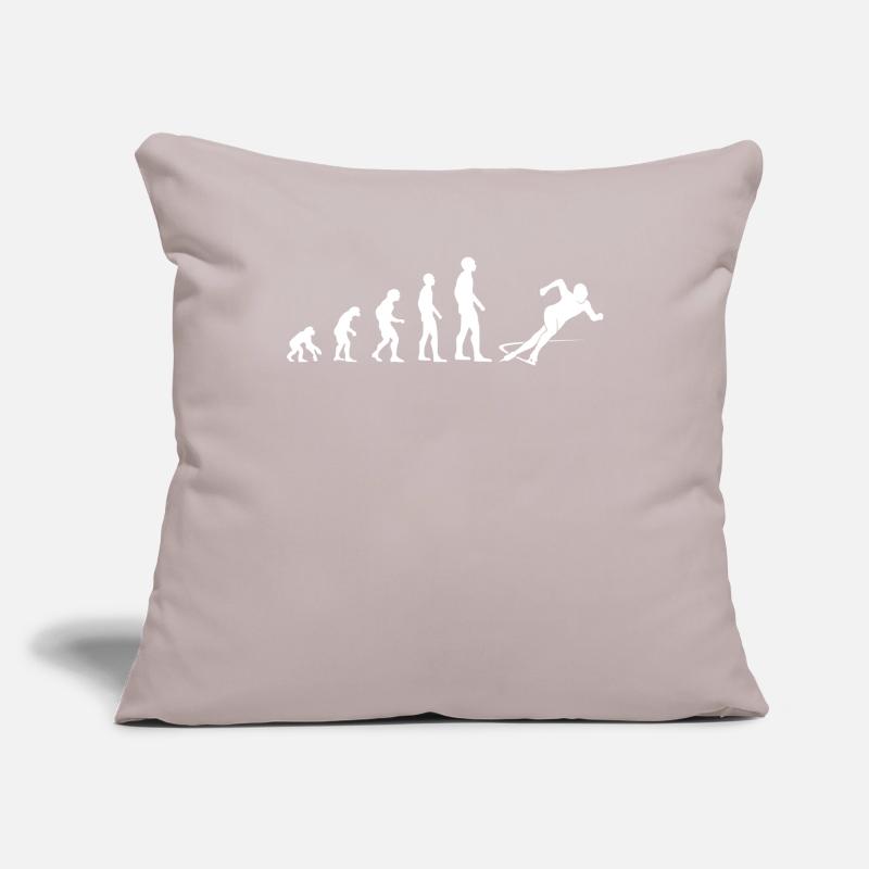 Evolution Eislauf Schnellläufer Geschenk Sofakissenbezug 45 x 45 cm