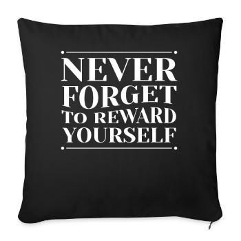 Self Care Motivational Positive Mindset Quote - Sofakissenbezug 45 x 45 cm - Schwarz - Vorne