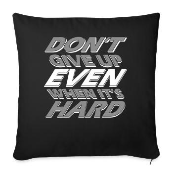 Positive Thinking Self Care Motivational Mindset Q - Sofakissenbezug 45 x 45 cm - Schwarz - Vorne