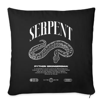 Blood Python Modern Reptile Keeper Streetwear - Sofa pillowcase 17,3'' x 17,3'' (45 x 45 cm) - black - Front