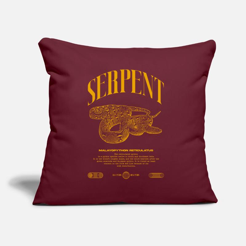 Reticulated Python Reptile Keeper Streetwear Sofa pillowcase 17,3'' x 17,3'' (45 x 45 cm)