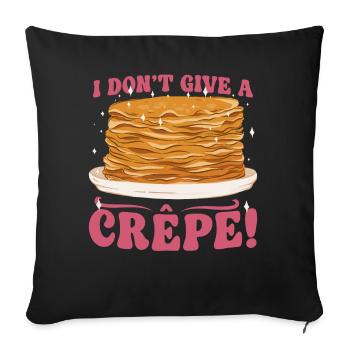 Pancake Lover Kids Pun I Don't - Sofa pillowcase 17,3'' x 17,3'' (45 x 45 cm) - black - Front