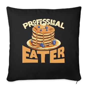 Pancake Lover Kids Professional - Housse de coussin décorative 45 x 45 cm - noir - Devant
