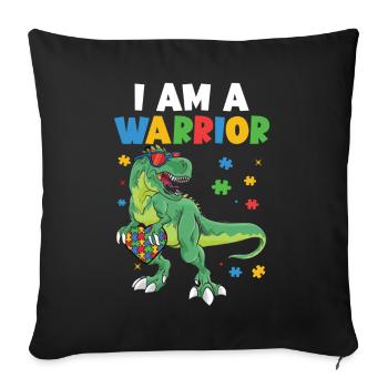 Autism Awareness Day Autistic Gift - Sofa pillowcase 17,3'' x 17,3'' (45 x 45 cm) - black - Front