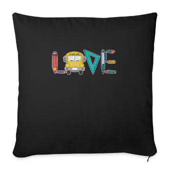 Busman - Sofa pillowcase 17,3'' x 17,3'' (45 x 45 cm) - black - Front