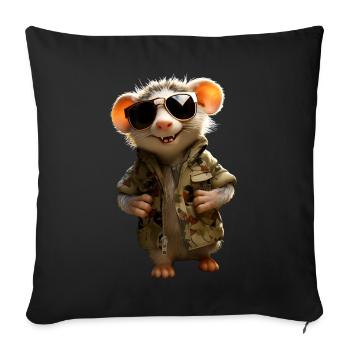 Opossum Opossum Didelphis Cute Opossums Possum - Sofa pillowcase 17,3'' x 17,3'' (45 x 45 cm) - black - Front