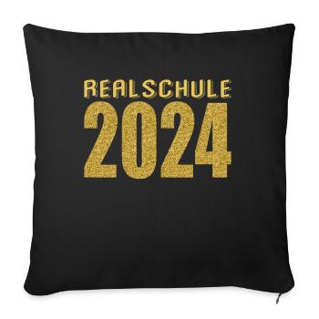 Lycée Jeunes Filles Lycée 2024 - Housse de coussin décorative 45 x 45 cm - noir - Devant