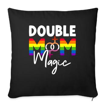 Gay Mom Lesbian Mothers Mothers Day - Sofa pillowcase 17,3'' x 17,3'' (45 x 45 cm) - black - Front