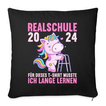 Lycée Jeunes Filles Lycée 2024 - Housse de coussin décorative 45 x 45 cm - noir - Devant
