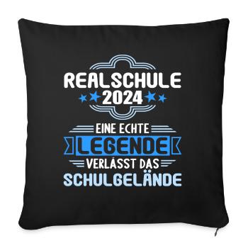 Lycée Jeunes Filles Lycée 2024 - Housse de coussin décorative 45 x 45 cm - noir - Devant