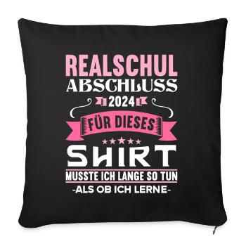Lycée Jeunes Filles Lycée 2024 - Housse de coussin décorative 45 x 45 cm - noir - Devant
