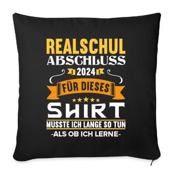 Lycée Jeunes Filles Lycée 2024 - Housse de coussin décorative 45 x 45 cm - noir - Devant
