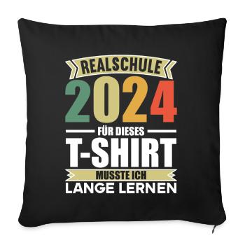 Lycée Jeunes Filles Lycée 2024 - Housse de coussin décorative 45 x 45 cm - noir - Devant