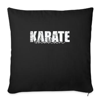 Jujitsu Shichidan Arts martiaux japonais - Housse de coussin décorative 45 x 45 cm - noir - Devant