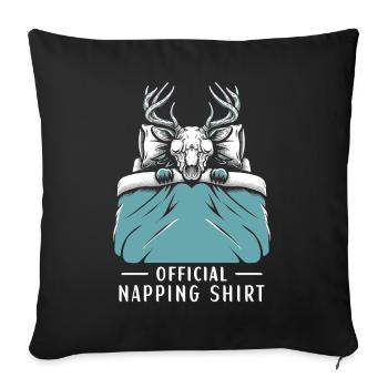 Wendigo Official Napping Shirt - Sofa pillowcase 17,3'' x 17,3'' (45 x 45 cm) - black - Front