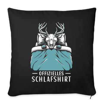 Official Sleep Shirt Wendigo - Sofa pillowcase 17,3'' x 17,3'' (45 x 45 cm) - black - Front