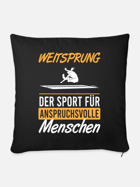 Elite Weitsprung - Sofakissenbezug 45 x 45 cm - Schwarz
