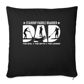 StandUp Paddle Boarder Dad The Idol Water Sports - Sofa pillowcase 17,3'' x 17,3'' (45 x 45 cm) - black - Front