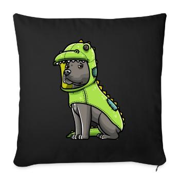 Staffordshire Bull Terrier Dog In - Sofa pillowcase 17,3'' x 17,3'' (45 x 45 cm) - black - Front