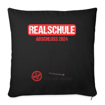 Lycée Jeunes Filles Lycée 2024 - Housse de coussin décorative 45 x 45 cm - noir - Devant