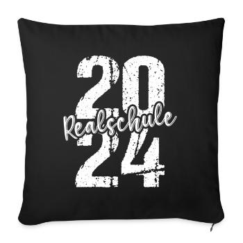 Lycée Jeunes Filles Lycée 2024 - Housse de coussin décorative 45 x 45 cm - noir - Devant