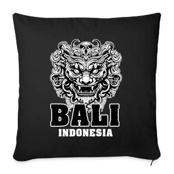 Barong Mask Balinese Culture Bali Indonesia - Sofakissenbezug 45 x 45 cm - Schwarz - Vorne