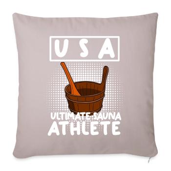 Sauna USA Saunas Wellness - Sofa pillowcase 17,3'' x 17,3'' (45 x 45 cm) - light taupe - Front