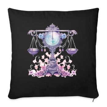 Libra Astrology Sign Zodiac September October Birt - Sofakissenbezug 45 x 45 cm - Schwarz - Vorne