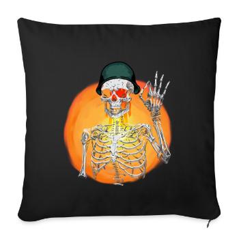 Soldier Ghost Amy Soldier Peace - Sofa pillowcase 17,3'' x 17,3'' (45 x 45 cm) - black - Front