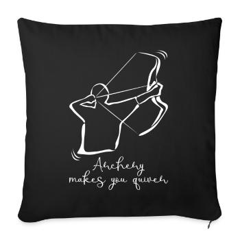 Bow Shooting Quiver Archery - Sofa pillowcase 17,3'' x 17,3'' (45 x 45 cm) - black - Front