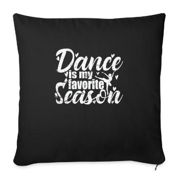 La danse est mon ballet de saison préféré - Housse de coussin décorative 45 x 45 cm - noir - Devant