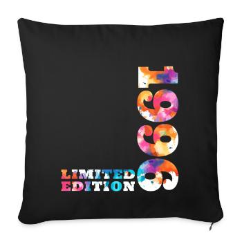 Colorful Birthday Limited Edition 1996 - Sofa pillowcase 17,3'' x 17,3'' (45 x 45 cm) - black - Front
