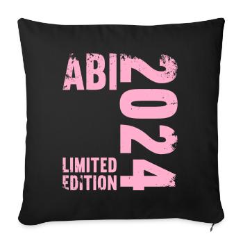 Abitur Jeunes Filles Abi Abitur 2024 - Housse de coussin décorative 45 x 45 cm - noir - Devant