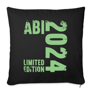 Abitur Jeunes Filles Abi Abitur 2024 - Housse de coussin décorative 45 x 45 cm - noir - Devant