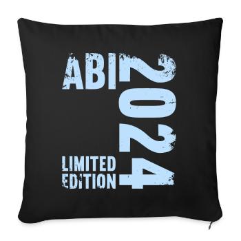 Abitur Jeunes Filles Abi Abitur 2024 - Housse de coussin décorative 45 x 45 cm - noir - Devant