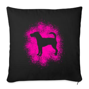 Parson Russell Terrier – Pour les vrais amoureux des chiens - Housse de coussin décorative 45 x 45 cm - noir - Devant