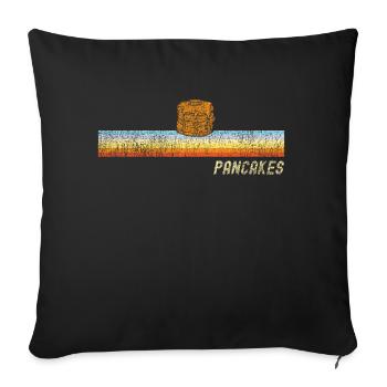 Pancake Lover Kids Pancakes - Sofa pillowcase 17,3'' x 17,3'' (45 x 45 cm) - black - Front