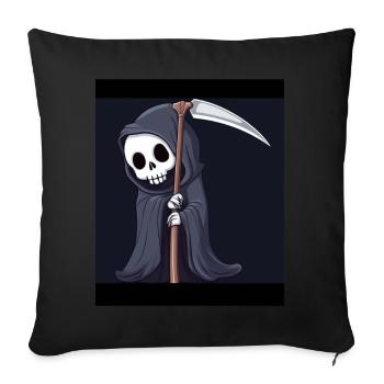 The Grim Reaper - Sofa pillowcase 17,3'' x 17,3'' (45 x 45 cm) - black - Front