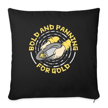 Audacieux Et Panoramique Pour La Prospection D’or Mineur D’or - Housse de coussin décorative 45 x 45 cm - noir - Devant