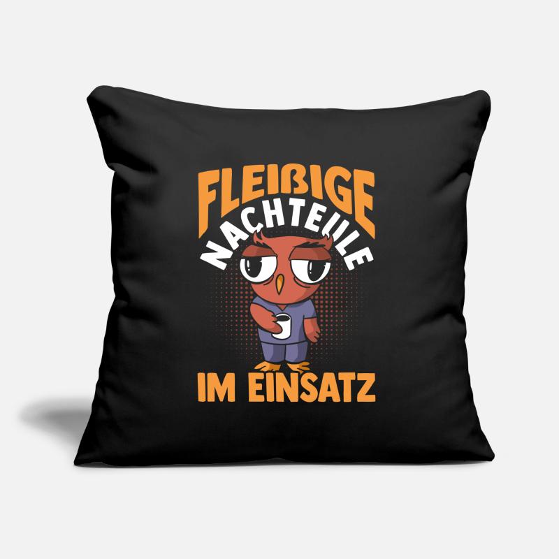 Kaffee Fleißige Nachteule Nachtschicht Sofakissenbezug 45 x 45 cm