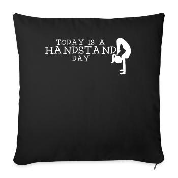 Handstand Gymnast Handstands - Sofakissenbezug 45 x 45 cm - Schwarz - Vorne