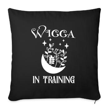 Wiccan In Education Witchcraft Magic Moon Spiritual - Sofa pillowcase 17,3'' x 17,3'' (45 x 45 cm) - black - Front