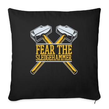 Angst vor dem Vorschlaghammer Home Wrecker Experts House - Sofakissenbezug 45 x 45 cm - Schwarz - Vorne