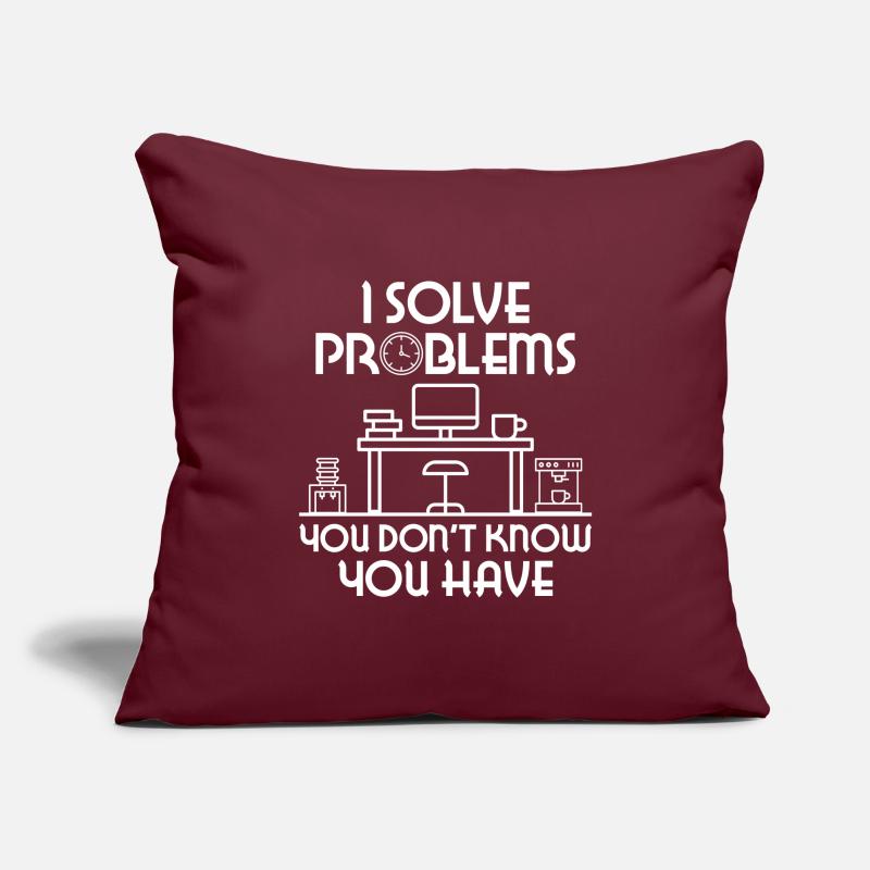 I solve Problems you don't know you have HR Human Sofakissenbezug 45 x 45 cm
