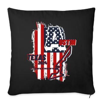 Grand Prix USA Austin Texas Circuit Saison 2024 - Sofakissenbezug 45 x 45 cm - Schwarz - Vorne