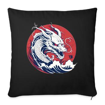 Year Of The Dragon Zodiac Chinese New Year - Sofakissenbezug 45 x 45 cm - Schwarz - Vorne