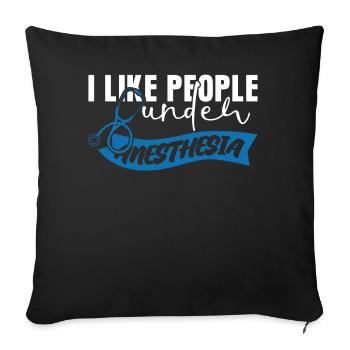 Nurse Anesthetist Doctor Hospital - Sofa pillowcase 17,3'' x 17,3'' (45 x 45 cm) - black - Front