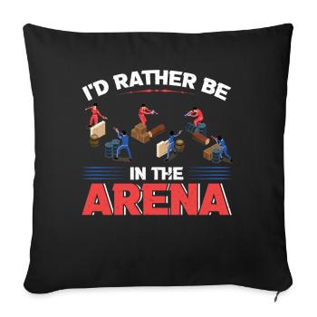 I'd Rather Be In The Arena - Laser Tag - Sofakissenbezug 45 x 45 cm - Schwarz - Vorne