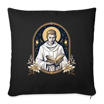 St Dominic De Guzman Christian Catholic Spirituali - Sofakissenbezug 45 x 45 cm - Schwarz - Vorne